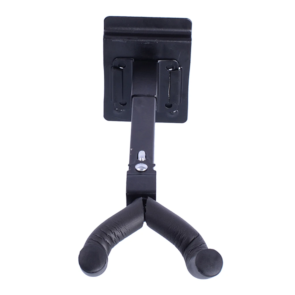 

Acoustic/Electric Guitar Wall Mount Hanger Hook Holder Safety Long Arm Black