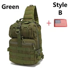 Армейский рюкзак Molle, водонепроницаемая сумка для пеших прогулок, кемпинга, путешествий, нагрудные сумки, военный тактический штурмовый ранец на ремне