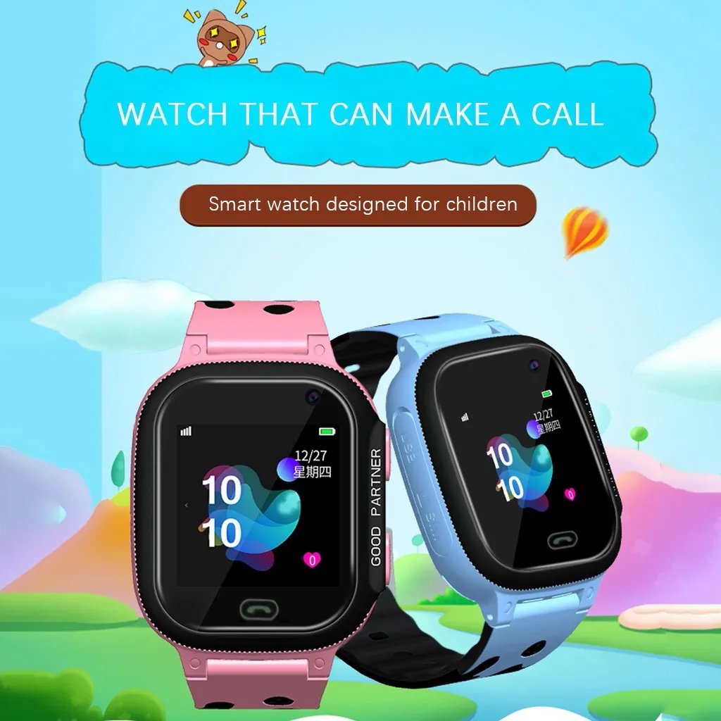 

Children's GPS electronic watch 1.44 inch girl and boy anti-lost multifunctional watch High quality exquisite gift watch SM
