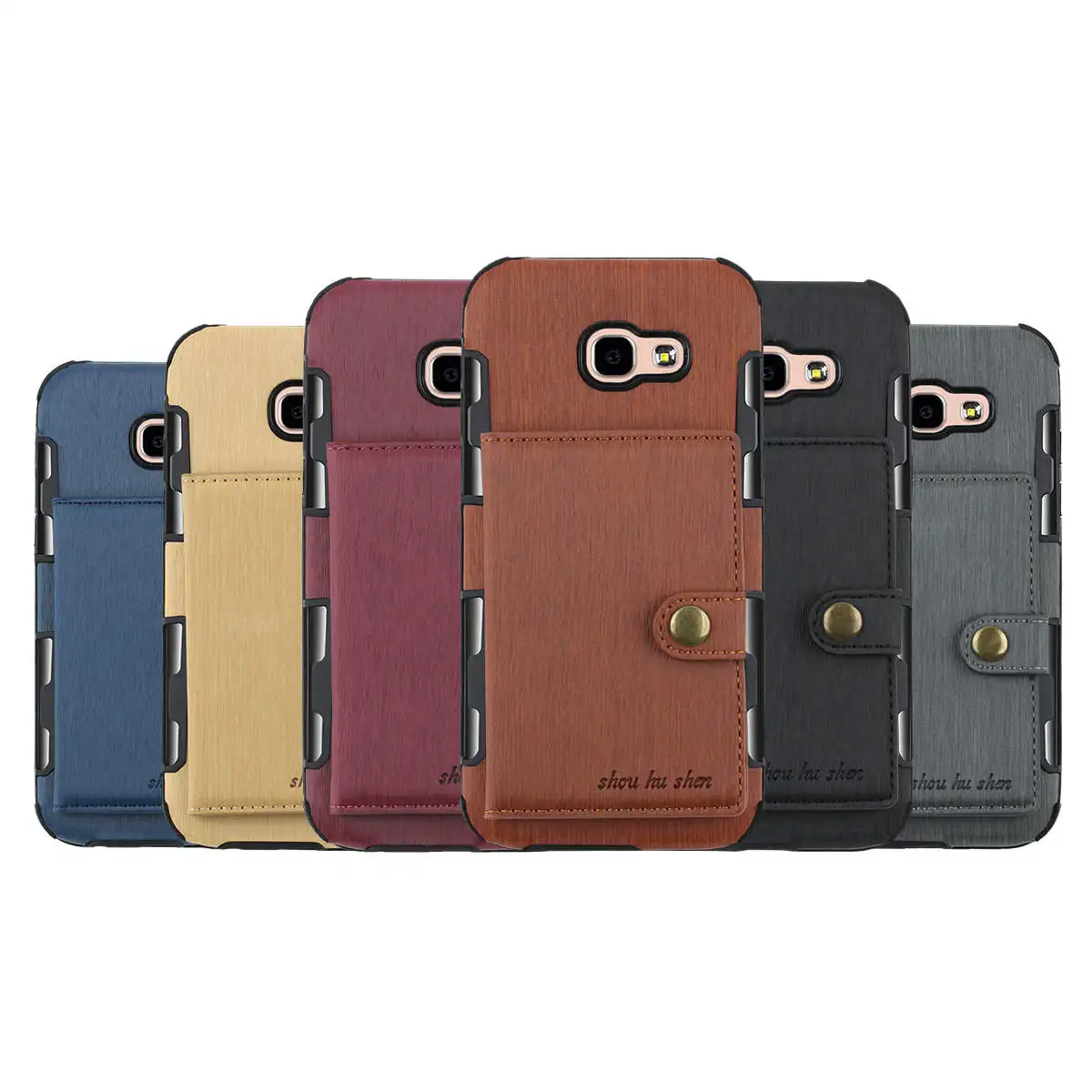 Slim Case For Samsung A50 A70 A10 A20 A30 A8 Plus A7 A9 2018 A3 A5 2017 case Shockproof Card Holder Back Cover A105 A720 Cases |