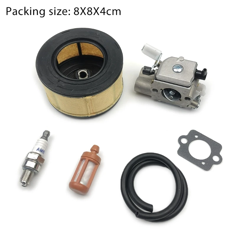 

B2RA Carburetor Air Fuel Filter Line Spark Plug Carb Gasket Kit for MS251 MS251C Chainsaw