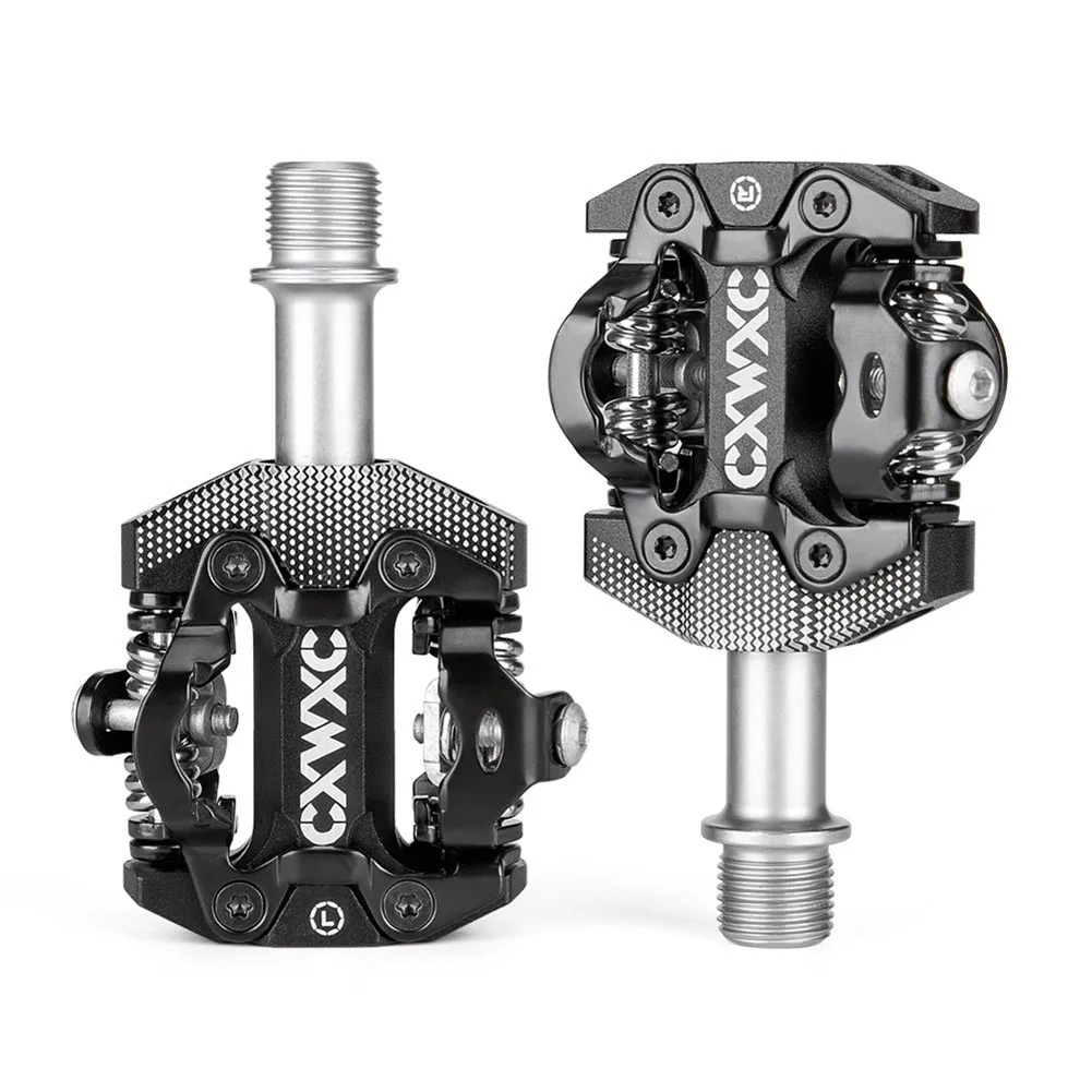 

Mountain Bike Cleats Clipless Pedals MTB Bicycle SPD Self-locking Pedal Aluminum Alloy Cycling Bicycle Parts Accessories