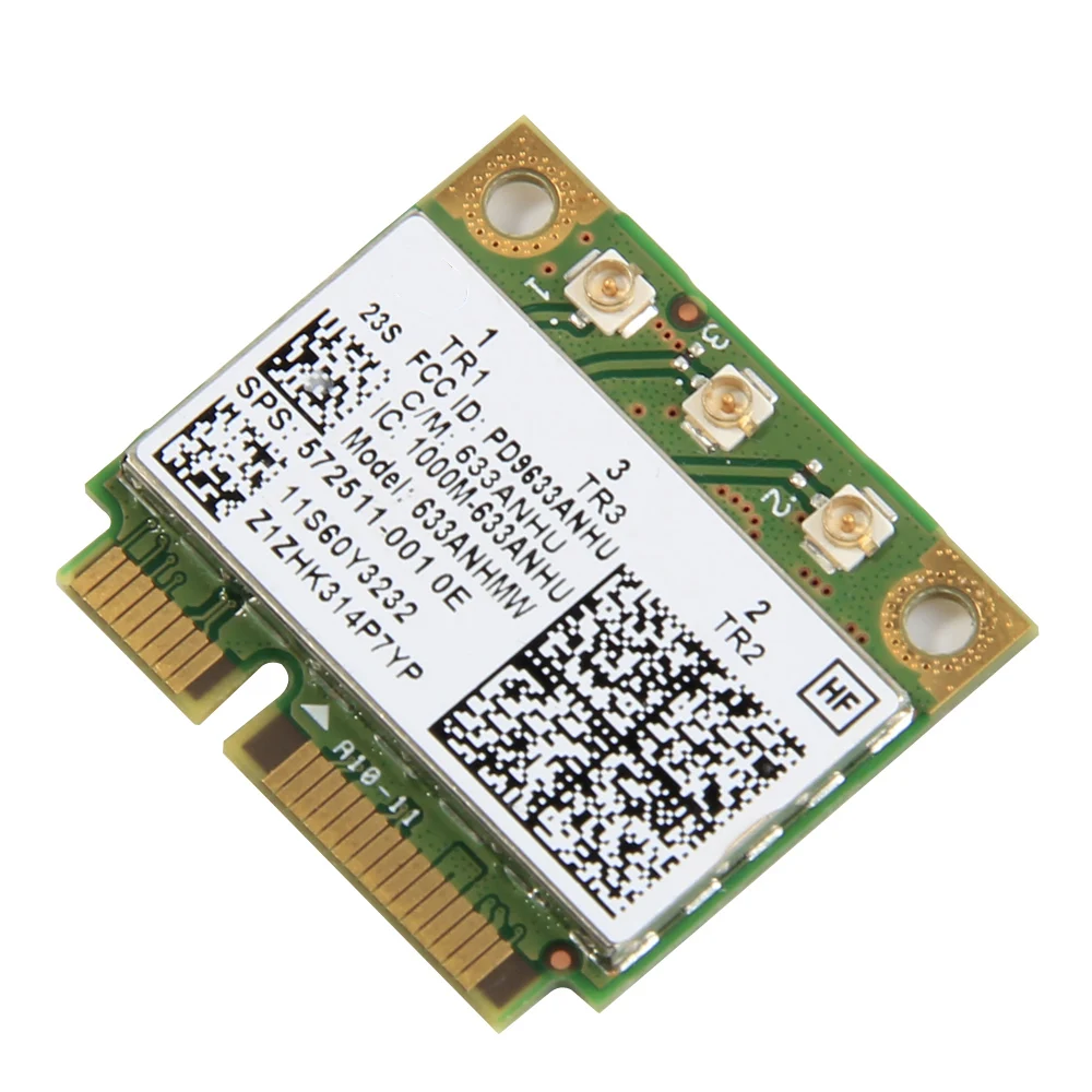 Двухдиапазонная 450 Мбит/с 633ANHMW Mini PCI E беспроводная Wi Fi сетевая карта для ноутбука