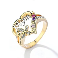 new hand decoration caring mothers ring mothers day gift mom ring female