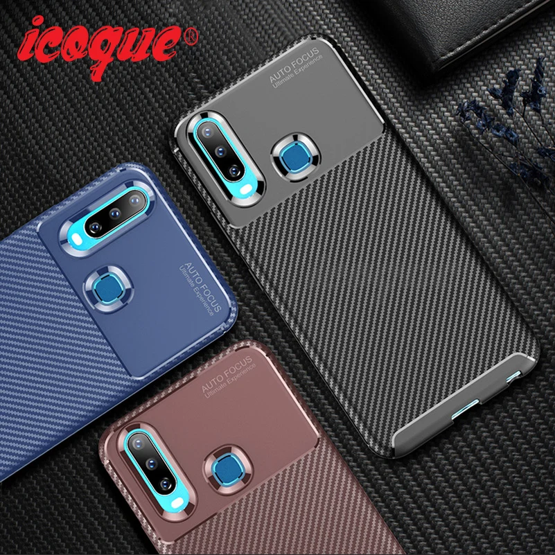 Роскошный карбоновый ЧЕХОЛ ДЛЯ Vivo Y17 Y19 Y3 V11 V15 V17 Pro V11i Y5S Y97 Y83 Z1 U3 X23 X27 Z5X Z3 S1 iQOO Neo