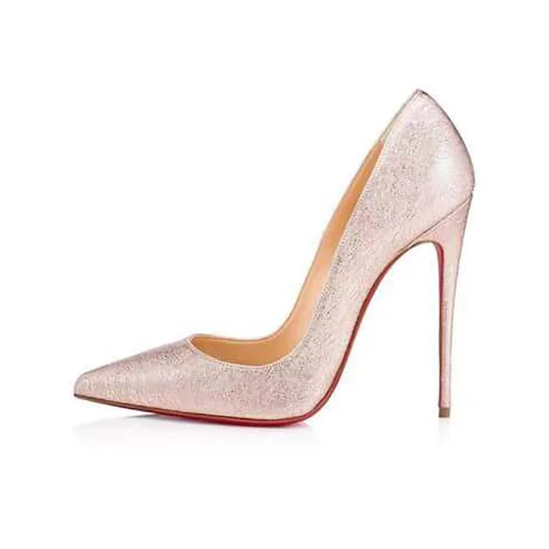 New Material Arrival Customized High Heels Big Size 34-45 Different Height Classical Design Women Pumps Shoes