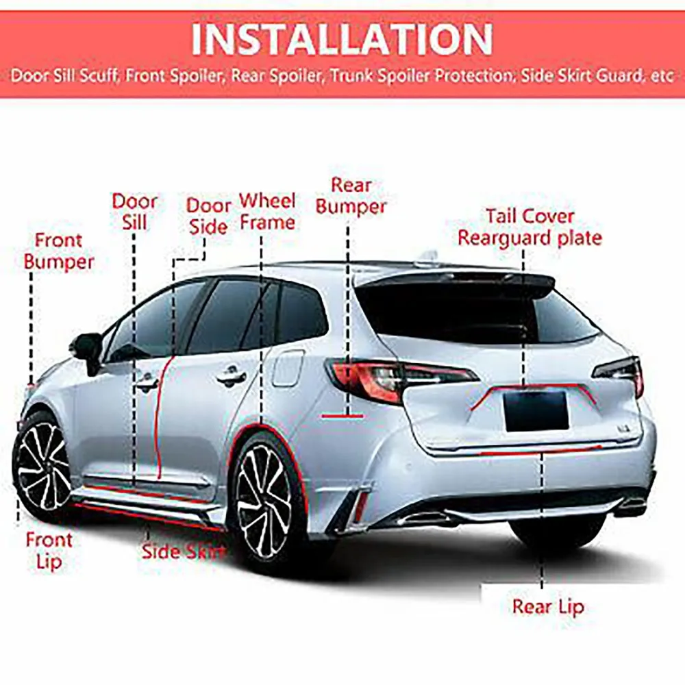 

7cm Multifunction Anti Scratch Transparent Tape For Car Door Bumper Sticker Sill Edge Protector Waterproof Anti Collision Strip