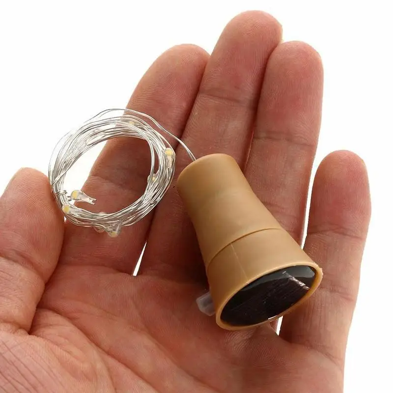 

1pcs 2M 10 LED Cork Wine Bottle Stopper Copper Wire Fairy String Light Outdoor Party Wedding Christmas Halloween Bar Decor