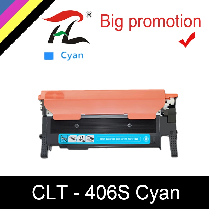Совместимый с HTL тонер картридж для samsung CLT 406S C406S M406S Y406S K406S 365w 366W CLP 360 C460FW 3306FN