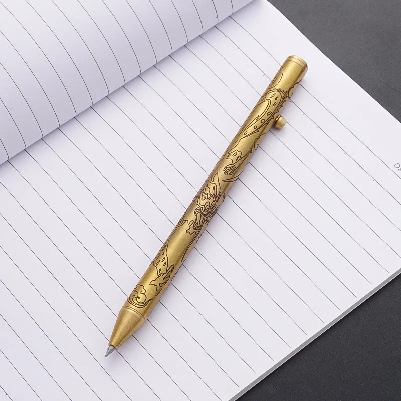 Латунная шариковая ручка A484 с функцией нажатия пружинной кнопкой и сломанным