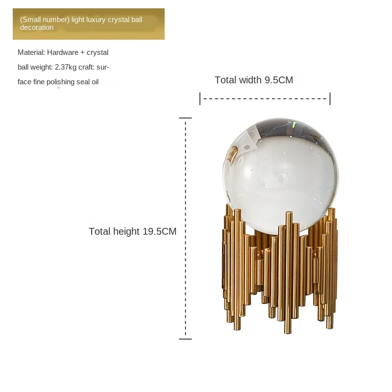

Creative Nordic light luxury crystal ball decoration accessories modern living room TV cabinet entrance home decor decoration