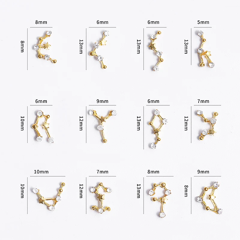 Украшения для ногтей маникюрный поворотный стол 12 созвездий серия сплав