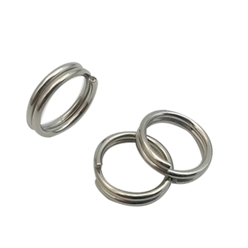 500 шт сверхпрочные рыболовные разъемные кольца из нержавеющей стали приманка
