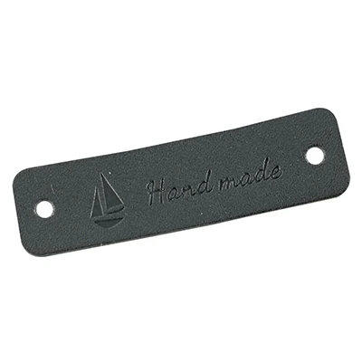 12 Sailboat bk label 24 шт. кожаная этикетка ручной работы для одежды ручной работы этикетки для кожаной ручной работы Швейные бирки ручной работы с любовью - Цвет: 12 Sailboat bk label