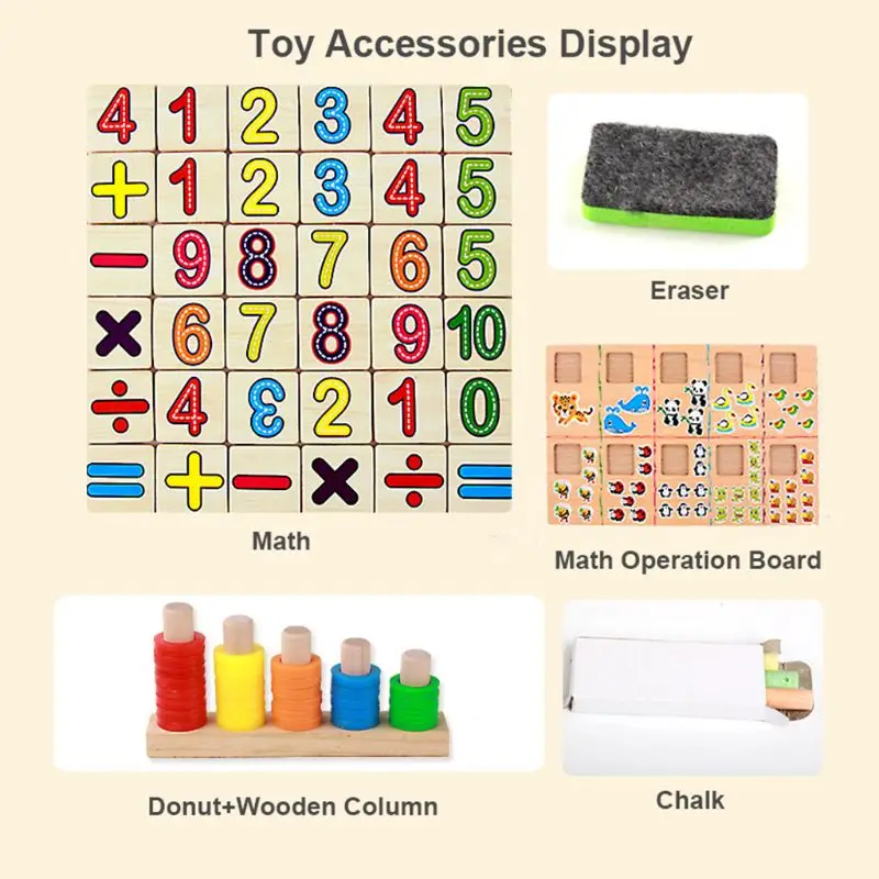 

Montessori Toys for Toddlers montessori Toys for Toddlers Wooden Number Puzzle 23GD