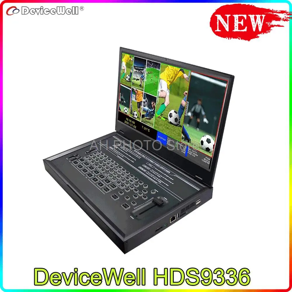 

DeviceWell HDS9336 Portable 6 Channel Monitor Live Broadcast LCD Display 2 HDMI 4 SDI Input Video Switcher AVMATRIX PVS0615