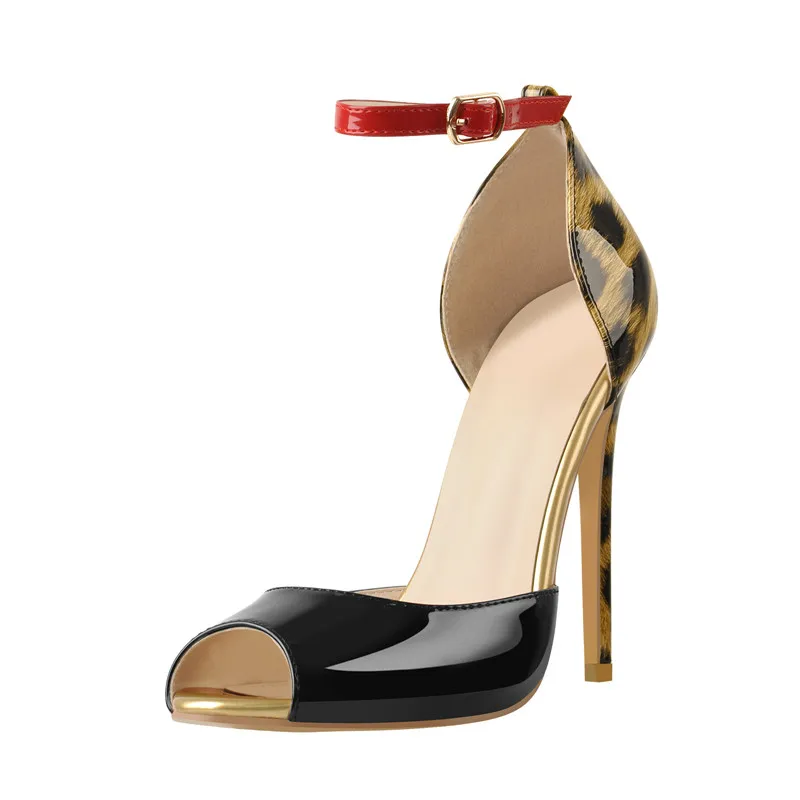 Onlymaker Женские туфли с открытыми носками на тонких высоких каблуках женские