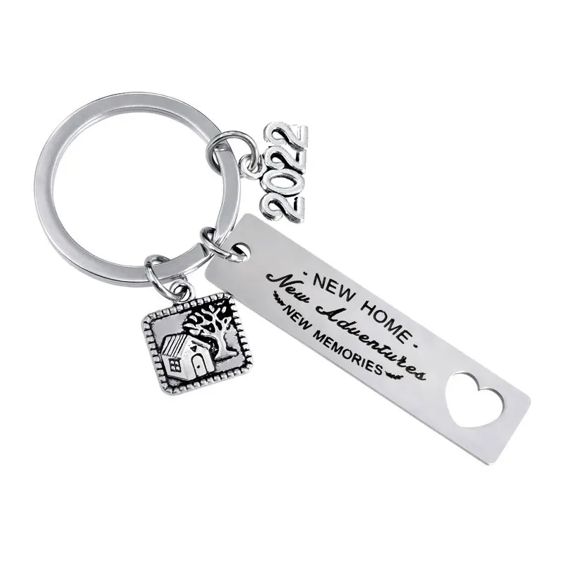 new home new adventures our first home 2022 keychains for womens mens gifts trinket car housewarming party souvenir jewelry free global shipping