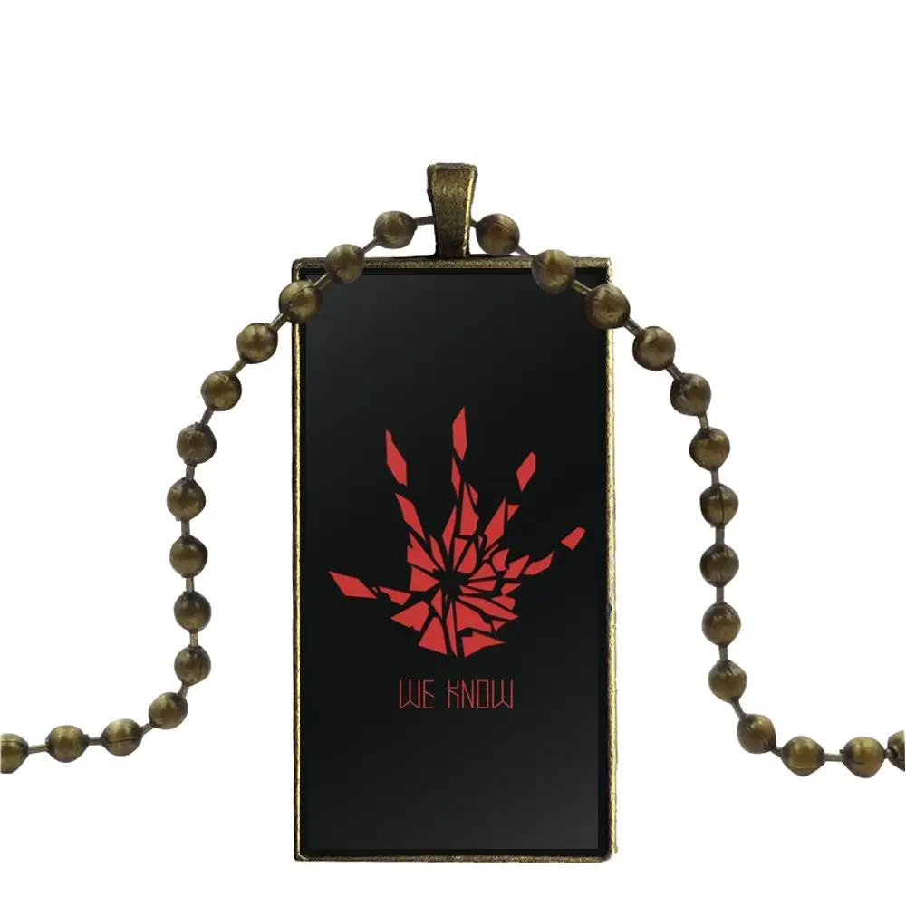 Для женщин Девушка подарок стеклянный кулон ожерелье ручной работы половина