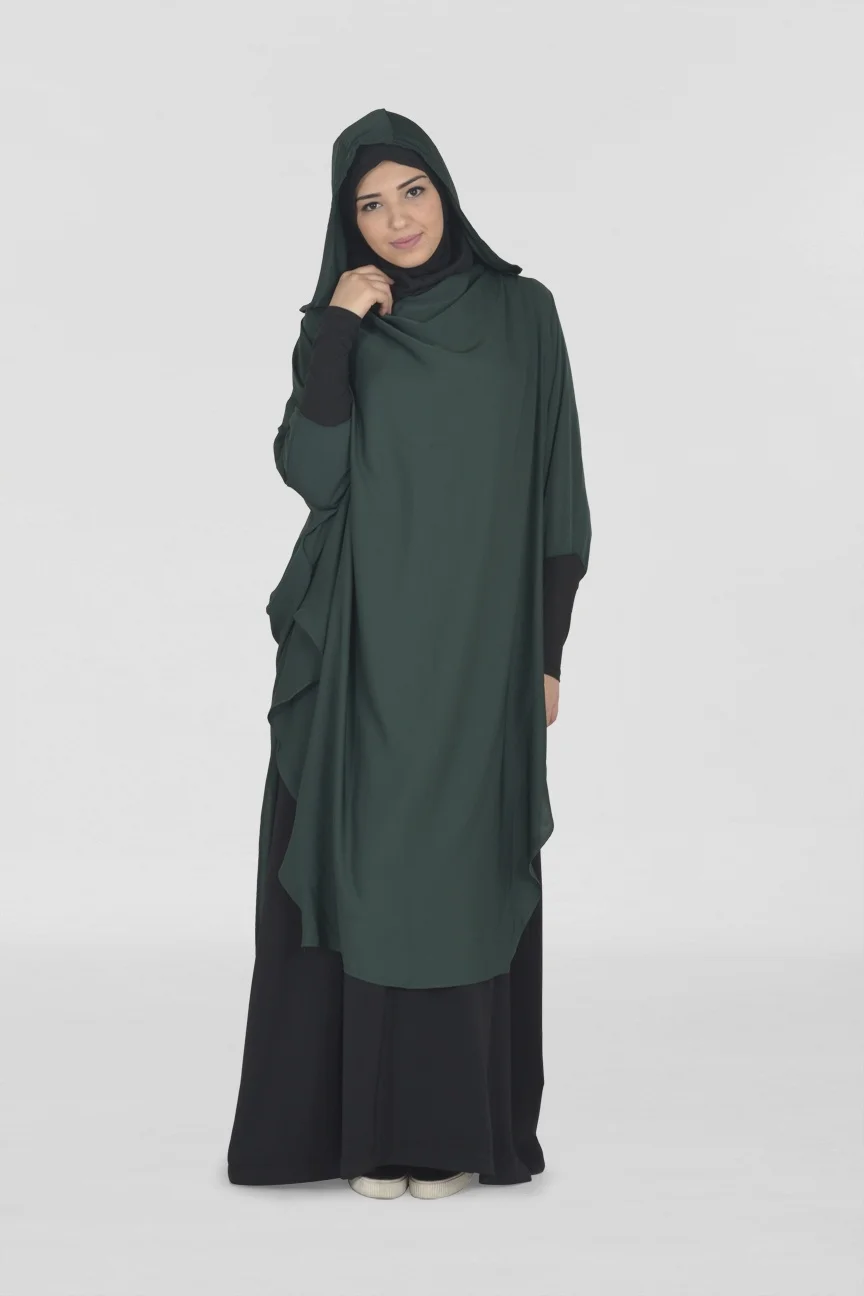 ИД с капюшоном мусульманский женский хиджаб платье молитва одежды длинный химар джилбаб абайя полное покрытие Рамадан платье абайя s ислам...