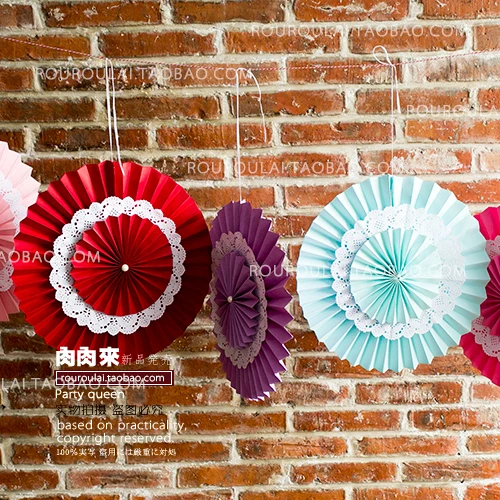 

Двусторонний кружевной Цветочный веер для свадьбы, вечеринки в честь Дня Рождения