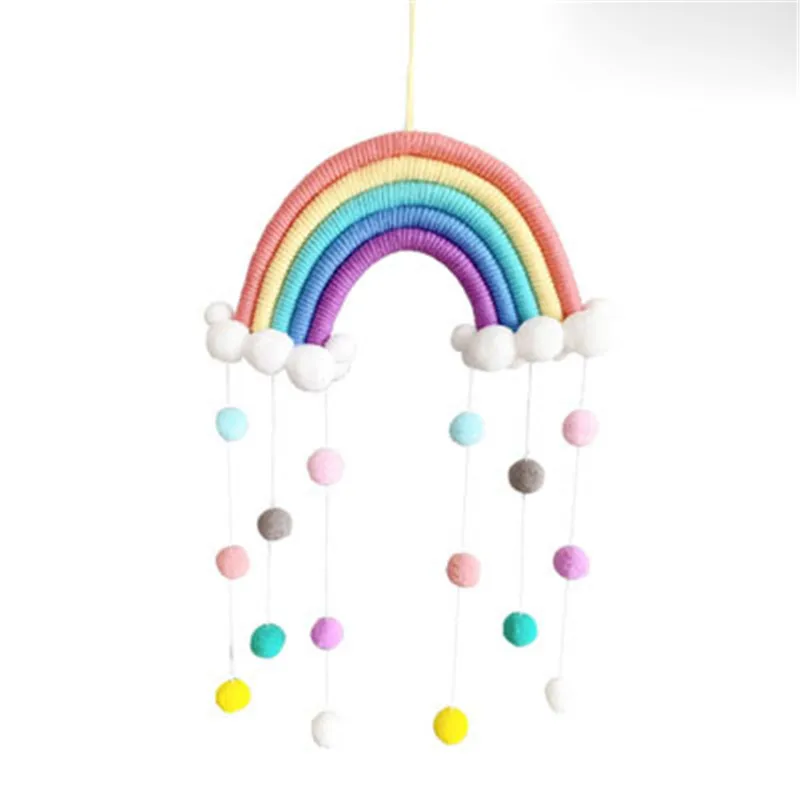 Новорожденный радуги с дождевыми каплями настенные декоративные Подвески