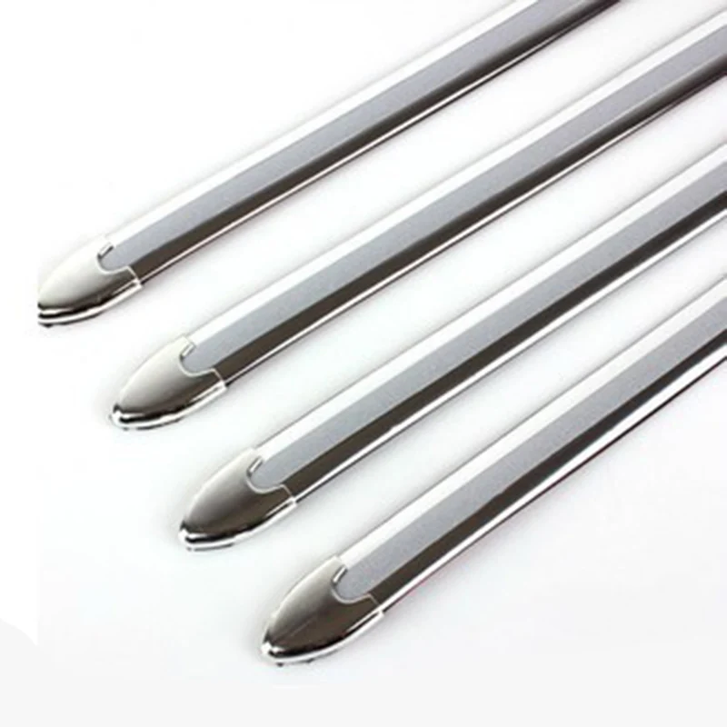 

4 шт./компл. Защита бампера от царапин на кузове автомобиля, защитные декоративные полосы ABS, абсолютно новые высококачественные