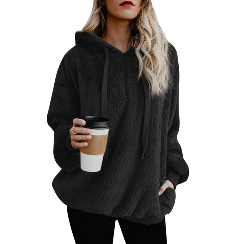 Новинка женские флисовые толстовки 2020 длинный рукав с капюшоном пуловер