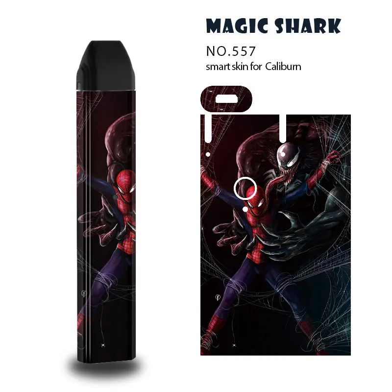 

Magic Shark Dog Skull Winter Coming Case Full Film Skin Cover Sticker for Uwell Caliburn