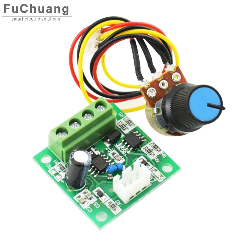 

DC 1.8V - 15V PWM Motor Speed Controller 1803BW 2A Automatic DC Motor Regulator Control Module