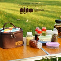 1 set of spice jars spice bottle kit camping seasoning container oil bottle