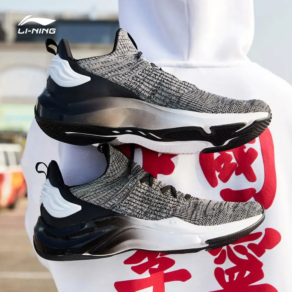 Li-Ning/мужские низкие Прогулочные кроссовки DABOOM; LI-NING спортивная обувь с дышащей подкладкой и облачной подушкой; AGLP005 SJFM19
