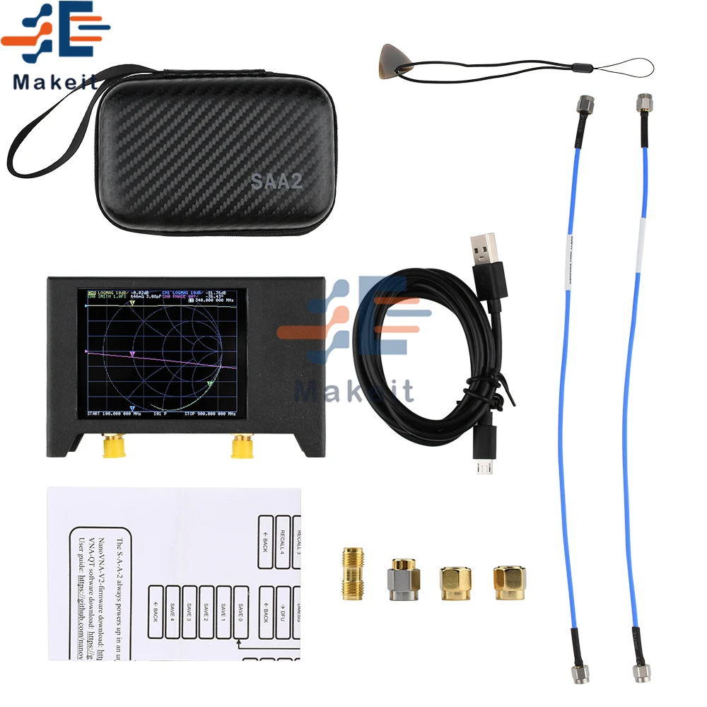 

Антенный Анализатор NanoVNA V2 с дисплеем 2,8 дюйма, SMA SAA2, версия SAA-2N, 3 г, VHF, UHF, UV, Векторный сетевой анализатор 50 кгц-3 г
