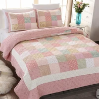 geometric plaid bedspread fashion bedding summer quilt comforter quilted blanket sofa bed cover soft home patchwork coverlet