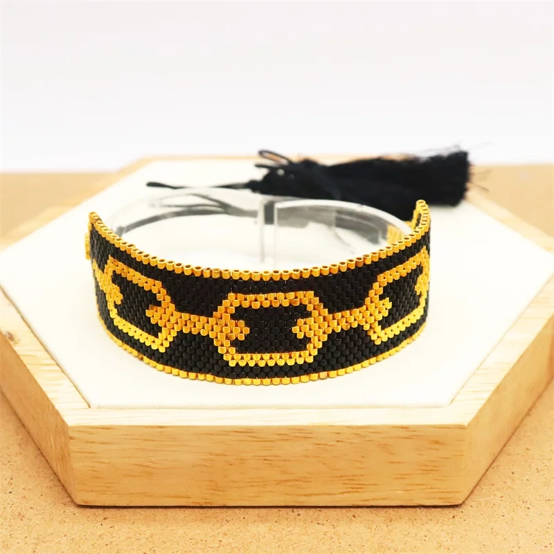 

ZHONGVI Bead Woven Bracelet Femme Handmade Wrap Pulsera Chain Patterns Jewelry Tassel Jewellery Boho Ethnic Miyuki Bracelets