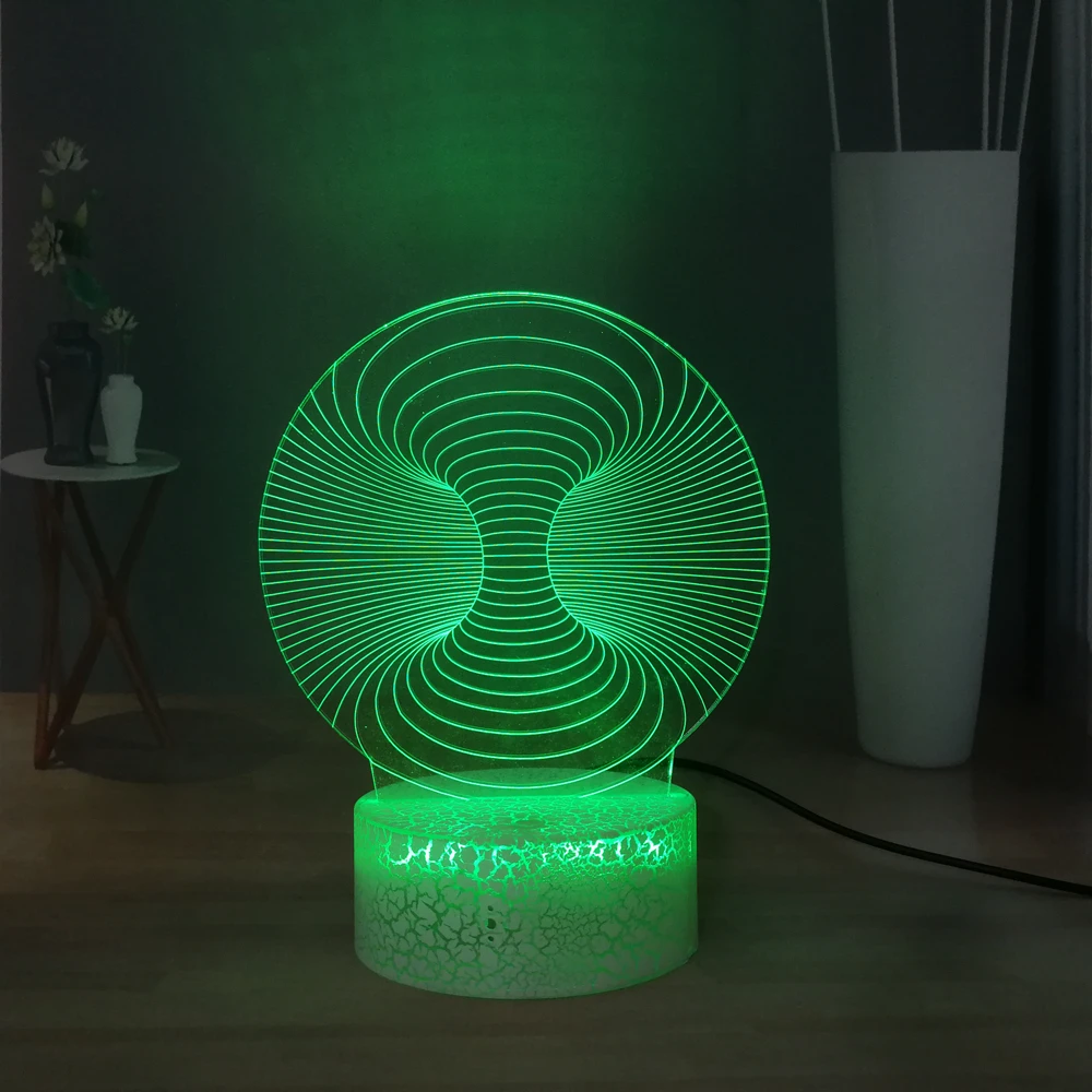 Странный Форма настольная лампа Новинка Светодиодный ночной Светильник USB