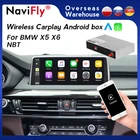 Беспроводной автомобильный мультимедийный декодер Navifly Apple CarPlay Android для BMW X5X6 F15 F16 F18 F85 2013-2016 NBT системы