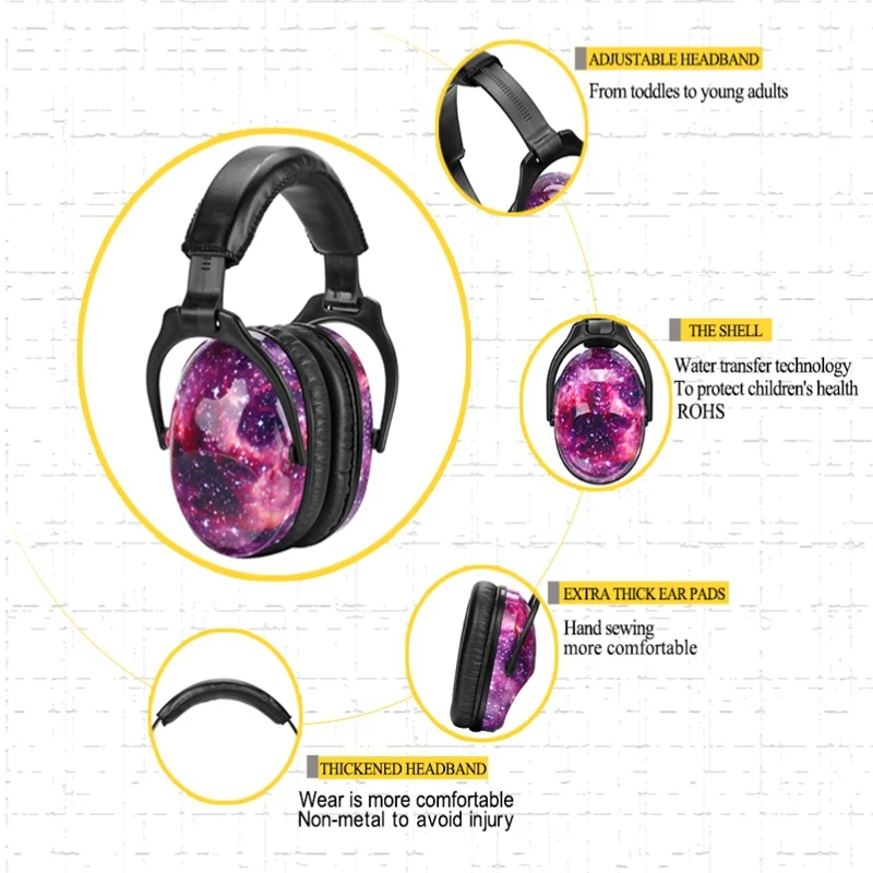 Детские наушники для защиты ушей Nrr 22 дБ Защита от шума лучшие средства органов