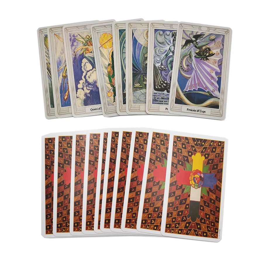 Aleister Crowley Tarot Deck Divination Fate Gameplay 78 Sheet Cards Family Entertainment Party Playing Board Game | Спорт и