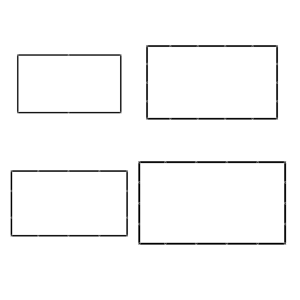 

Экран для проектора для домашнего кинотеатра, уличный складной HD экран для фильмов с защитой от сгибов, 84/100/120/150 дюймов