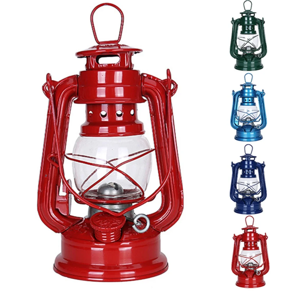 

Portable Handheld Oil Lamp Iron Retro Style Candlestick Outdoor Lighting Camping Picnic Kerosene Lights Lantern Kerosene Lamp