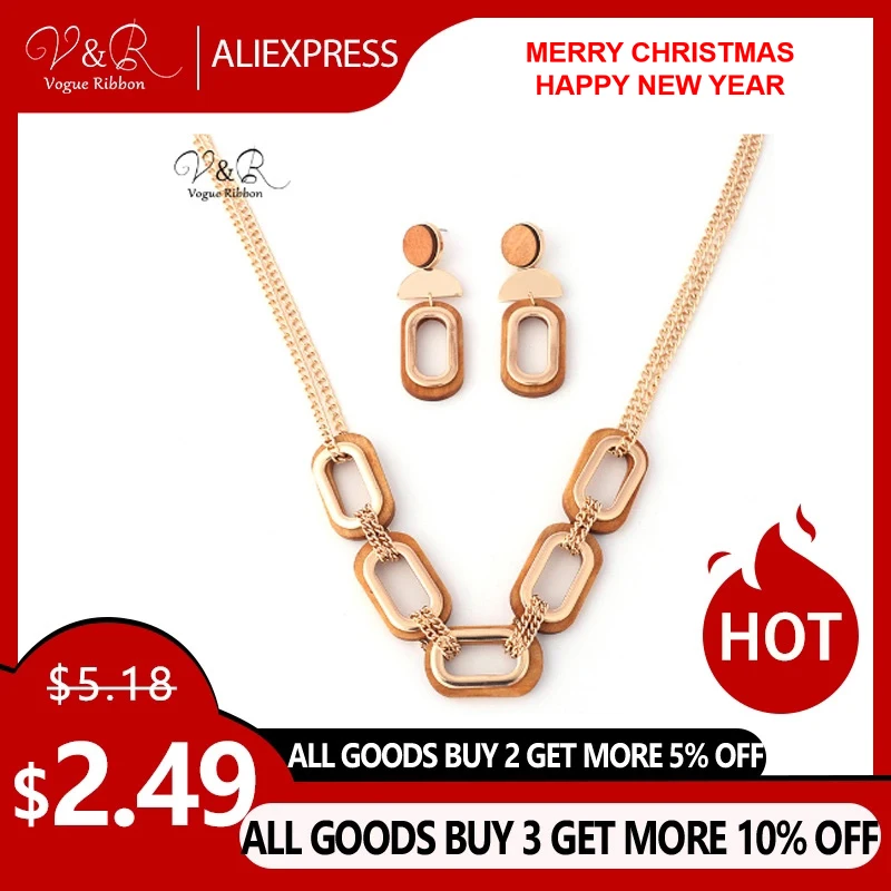 Модная лента 2020 новый материал ювелирные изделия деревянная подвеска ожерелья с