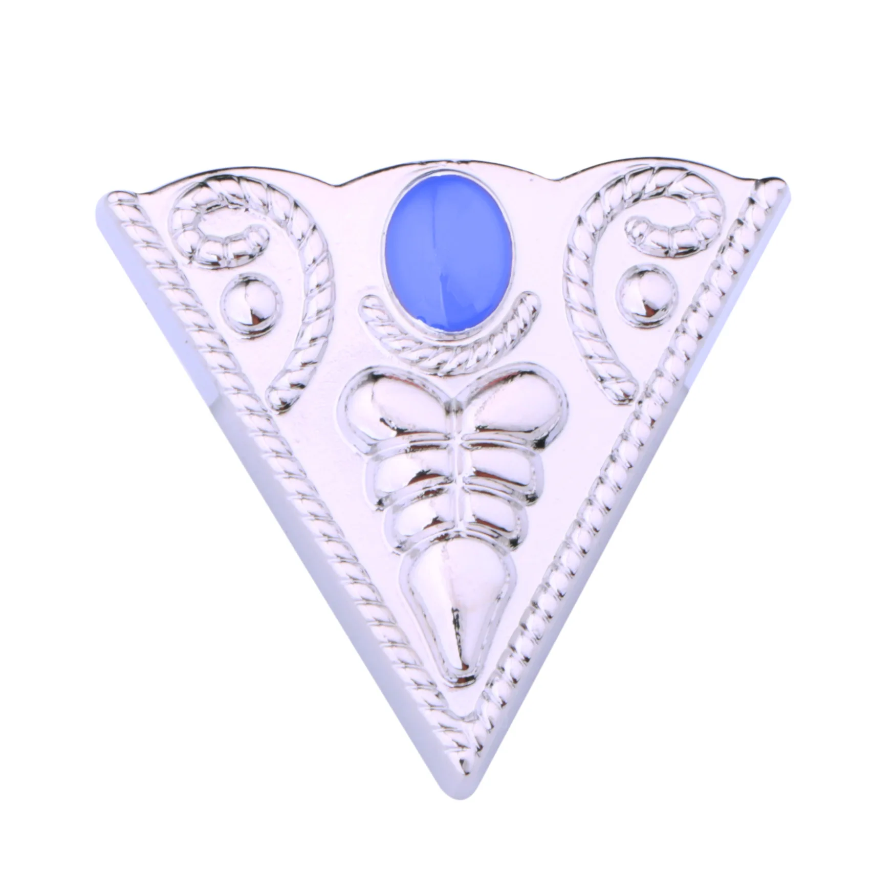 Silver blue Ретро треугольная металлическая брошь мужской воротник булавка зажим на воротник рубашки классические винтажные эмалированные броши на одежду женские аксессуары - Окраска металла: Silver blue