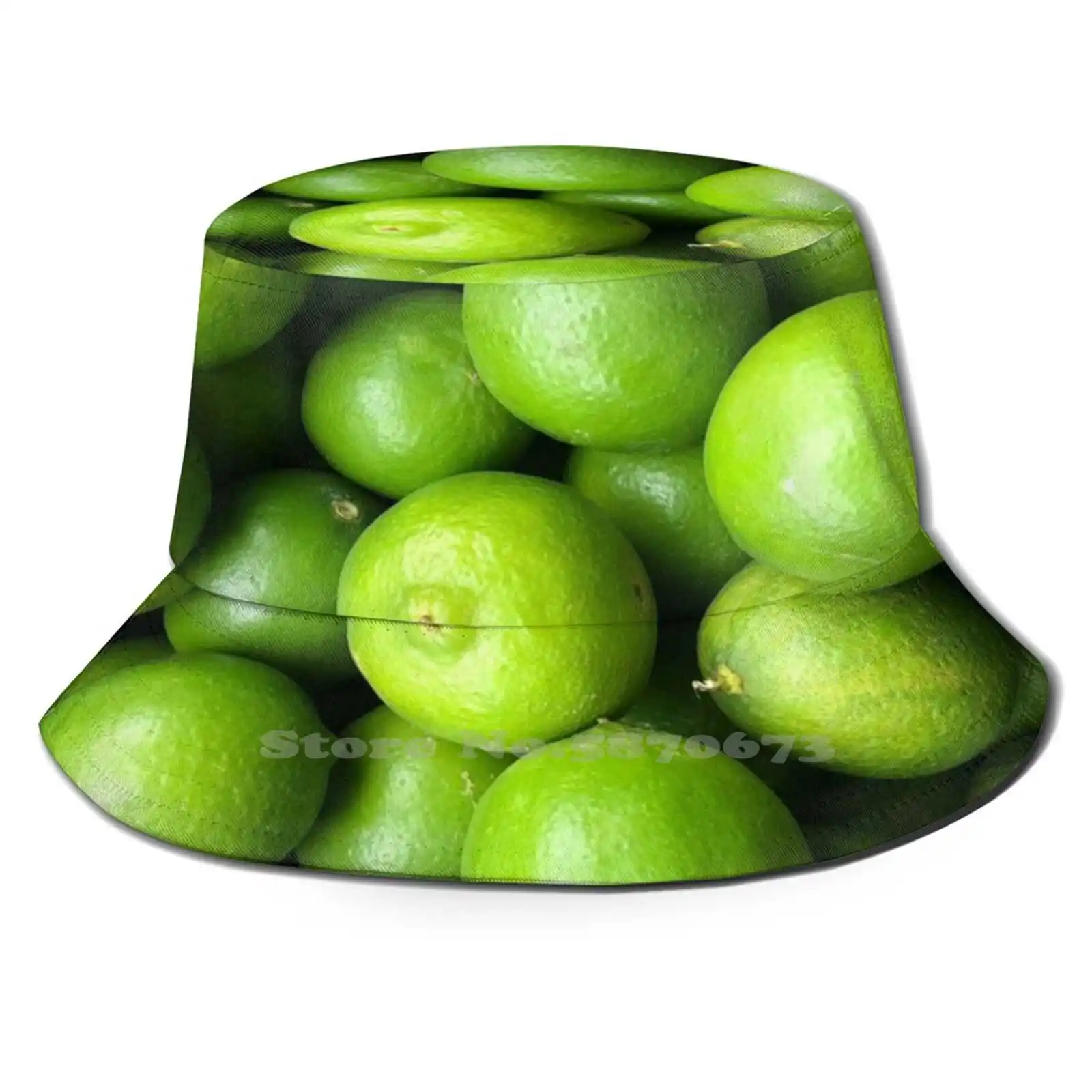 

Уличная шляпа для рыбалки, летняя Панама с извесом, лимонным и зеленым узором, для цитрусовых, еды, свежих зеленых лимонов, природы