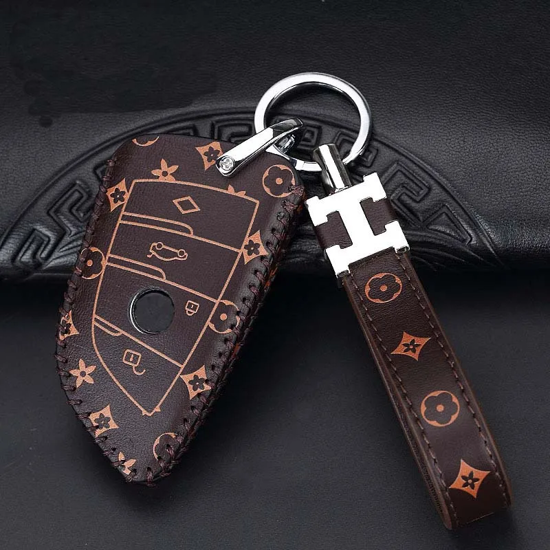 

Suitable for BMW 5 series key case 525li530 blade X1 shell X5 Buckle New x2 x3x6 car leather key case