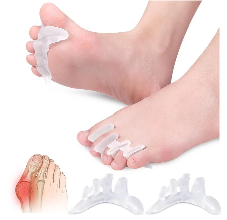

20pcs/10pairs Toe Protector Separators Bunion Corrector Pain Relief Cushion Straightener Silicone Hallux Valgus Foot Care Tools