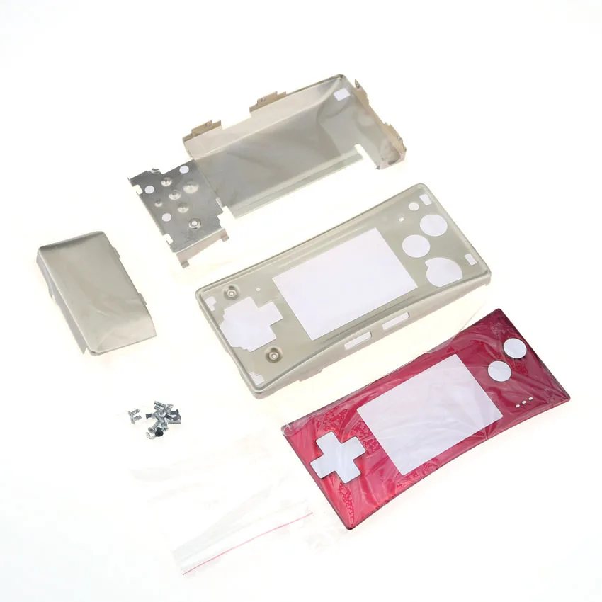 YuXi металлический корпус чехол для NAND Gameboy Micro GBM Передняя Задняя крышка Лицевая панель Батарея Держатель w/винт Замена