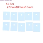 50 шт., силиконовые изоляционные прокладки, 22x18x0,3 мм