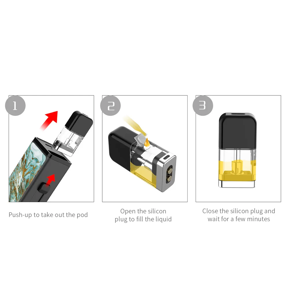 Original OBS Land Pod Vape Kit 750mah 1.5ml With 3pcs Cartridges Refillable eCigarette Vaping Box | Электроника