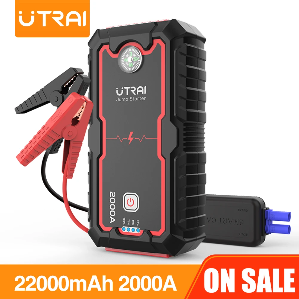 UTRAI 22000 ма/ч 2000A автомобиль скачок стартер 12V Выход Портативный аварийного